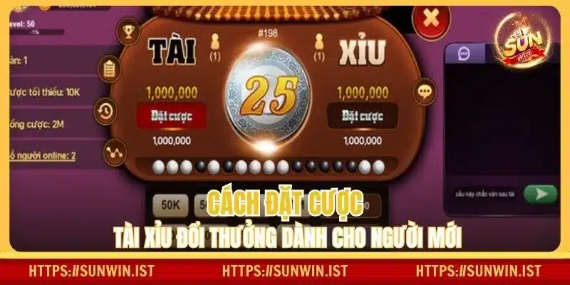Cách đặt cược tài xỉu đổi thưởng dành cho người mới
