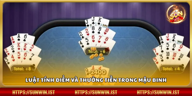 Luật tính điểm và thưởng tiền trong Mậu Binh